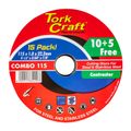 10+5 Cutting Disc Steel & Ss 115 X 1.0 X 22.2 Mm 4x More Peformance